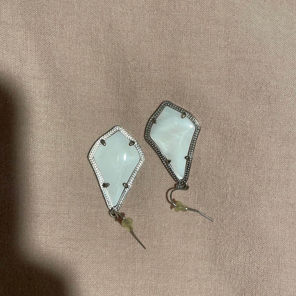 Kendra Scott White Earrings